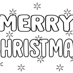 Free Printable Merry Christmas Coloring Pages Colouring Page