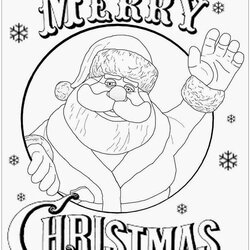 Smashing Merry Christmas Coloring Page Free Printable Pages Santa Drawing Claus Color Xmas Fun Kids Funny