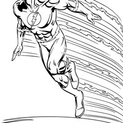 Fine Free Easy To Print Flash Coloring Pages Speed