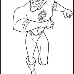 The Highest Quality Free Easy To Print Flash Coloring Pages Superhero