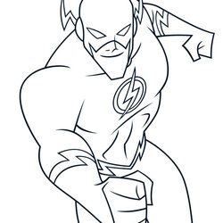 Terrific Flash Coloring Pages Best For Kids Free Page