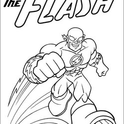 Tremendous Flash Coloring Pages Best For Kids