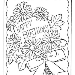 Birthday Coloring Pages Printable Below Click