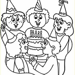 Worthy Best Of Happy Birthday Coloring Pages Free Image Printable