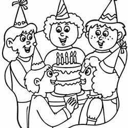 High Quality Free Printable Happy Birthday Coloring Pages For Kids Party Print Color Fiesta Sheets Mom