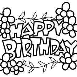 Fantastic Free Printable Happy Birthday Coloring Pages Print