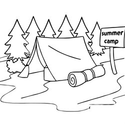 Eminent Camping Coloring Pages Printable