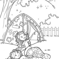 Get This Printable Camping Coloring Pages Print