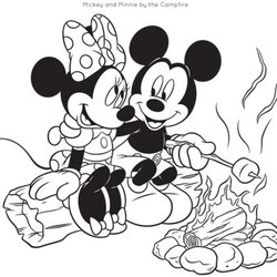 Smashing Get This Free Camping Coloring Pages To Print Mickey Disney Friends Kids Mouse Minnie Colouring