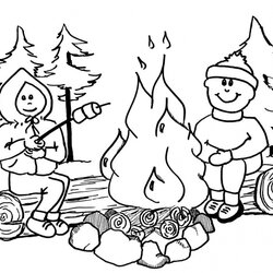 Sublime Free Printable Camping Coloring Pages