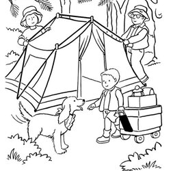 Terrific Get This Printable Camping Coloring Pages Color Kids Sheets Theme Print Publications Dover Summer