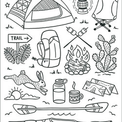 Splendid Camping Coloring Page Free Printable Pages For Kids Stewardship