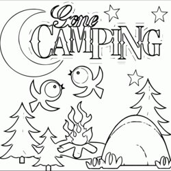 Legit Camping Coloring Pages Best For Kids Sheets Camper Family Scout Girl Preschool Reunion Theme Printable