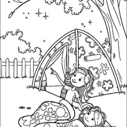 Fine Camping Coloring Pages For Kids Free Printable Print