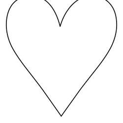 Admirable Free Heart Coloring Pages For Kids Home Printable Shape Hearts Shapes Print Template Simple