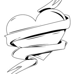 Preeminent Free Printable Heart Coloring Pages For Kids