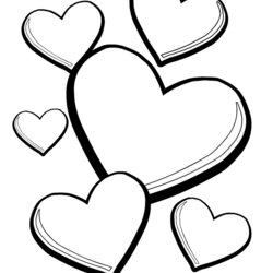 Very Good Heart Coloring Pages Printable Home Popular Print