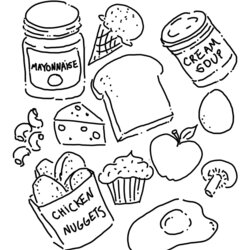 Super Free Printable Coloring Pages Food Home