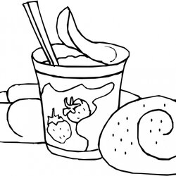 Excellent Get This Food Coloring Pages Free Bread Yogurt Sheet Print Gingerbread Taco Ice Cream Printable