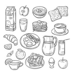 Perfect Coloring Page Food Book Pages