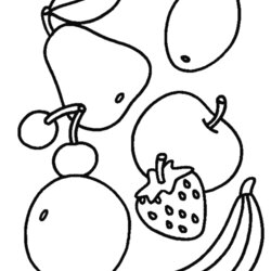 Free Printable Food Coloring Pages For Kids Of