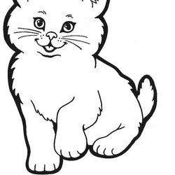 Fantastic Cat Coloring Pages Learn To Colouring Cats Color Colour Printable Kitty Sheet Sheets Cartoon Kitten