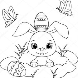 Cool Get This Easter Bunny Coloring Pages For Preschoolers Fit