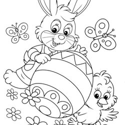 Free Easy To Print Bunny Coloring Pages Chick Easter