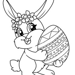 Free Printable Easter Bunny Coloring Pages