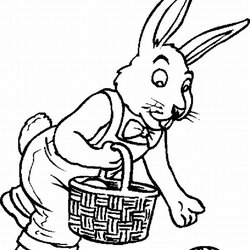 Very Good Easter Bunny Coloring Pages Free Printable Bunnies Sheets Kids Popular