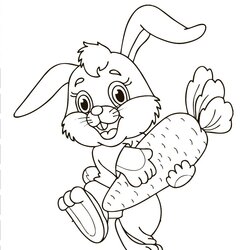 Champion Easter Bunny Colouring In Pages Kids Coloring