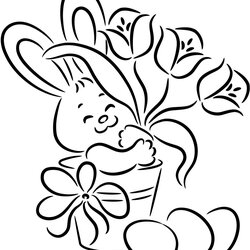 Sterling Easter Bunny Clip Art Coloring Pages Best