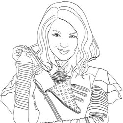 Legit Printable Descendants Coloring Pages