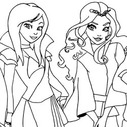 Capital Coloring Pages Of Descendants At Free Printable Disney Color