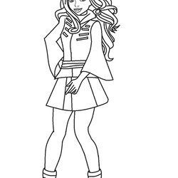 Worthy Free Printable Descendants Coloring Pages For Kids Disney