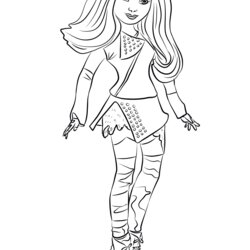 Eminent The Descendants To Print For Free Kids Coloring Pages Simple Characters