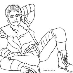 Admirable Free Printable Descendants Coloring Pages For Kids Disney