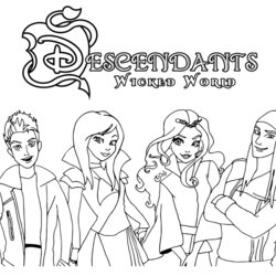 Swell The Descendants To Download Kids Coloring Pages Color Print For