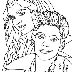 Marvelous Descendants Coloring Page And Carlos Play Together From Compressed