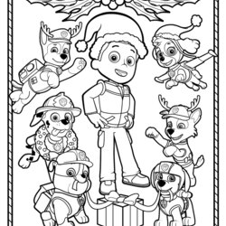 Exceptional Coloring Pages Christmas Background Colorist Paw Patrol