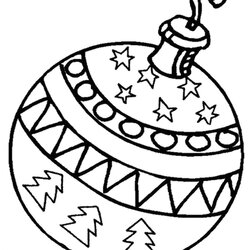 Christmas Ornament Coloring Pages Design