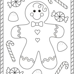 Peerless Printable Christmas Colouring Pages The Housewife Gingerbread Preschool Claus Hulk Via Man In Page