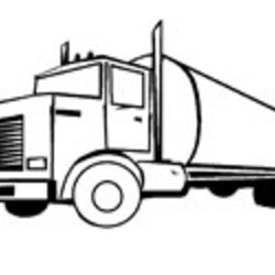 Excellent Truck Coloring Pages Semi Trucks