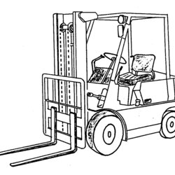 Matchless Semi Truck Coloring Pages To Download And Print For Free Fork Lift Drawings Forklift Drawing Trucks
