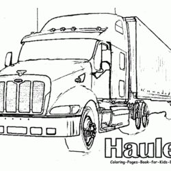Semi Truck Coloring Pages To Download And Print For Free Trucks Printable Trailer Kids Big Color Boys Ford