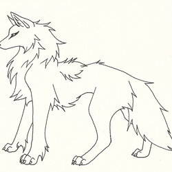 Marvelous Free Printable Wolf Coloring Pages For Kids Animal Place Template Drawing Drawings Colouring