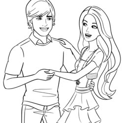 Perfect Ken Coloring Pages To Print And Color