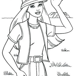Cool Ken Coloring Pages At Free Printable Barbie Colouring Color Print