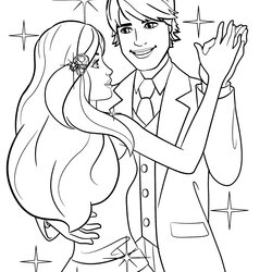 Ken Doll Coloring Pages At Free Download Barbie