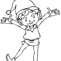 Fantastic Elf On The Shelf Coloring Pages For Your Little Angles Happy Page